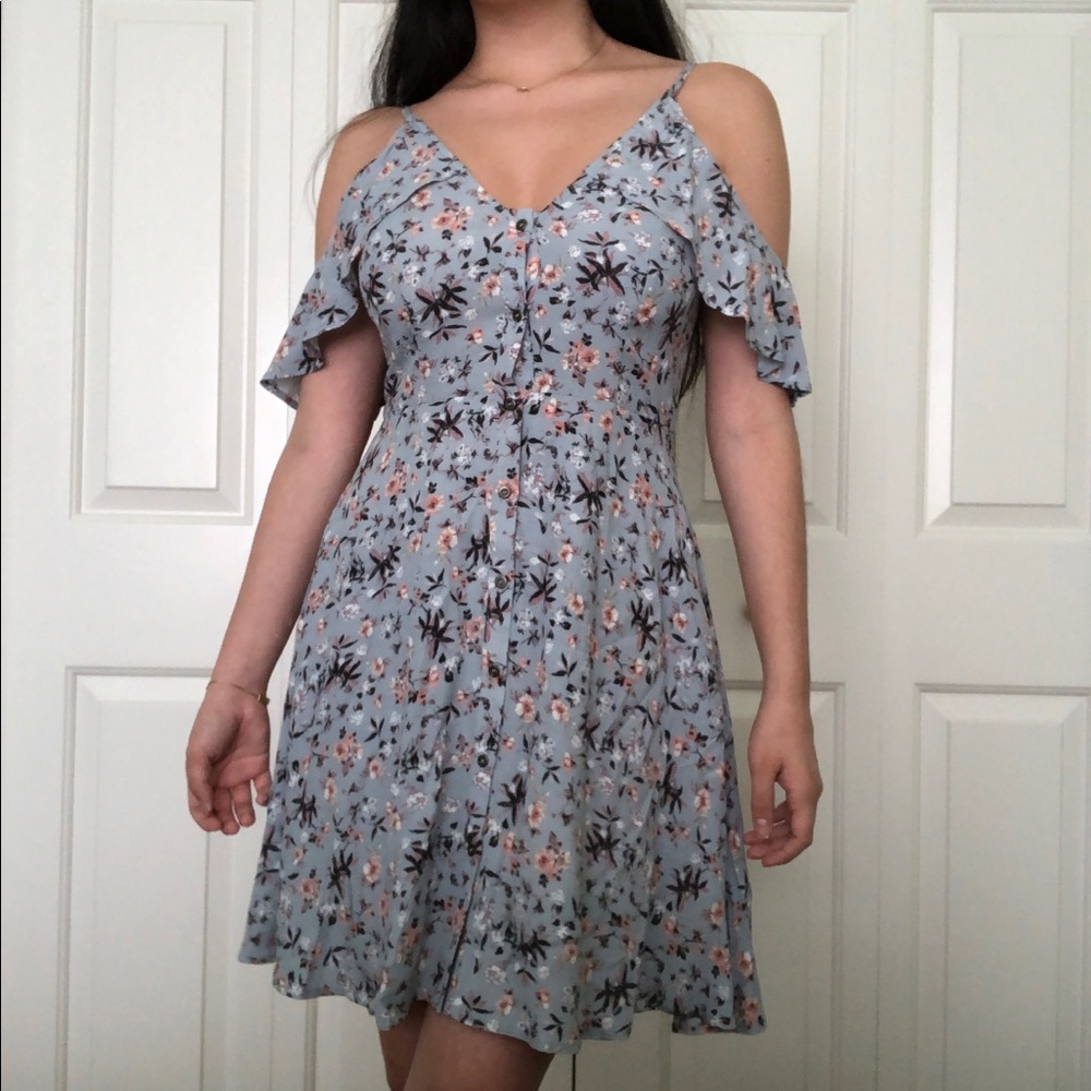 flowy floral dress